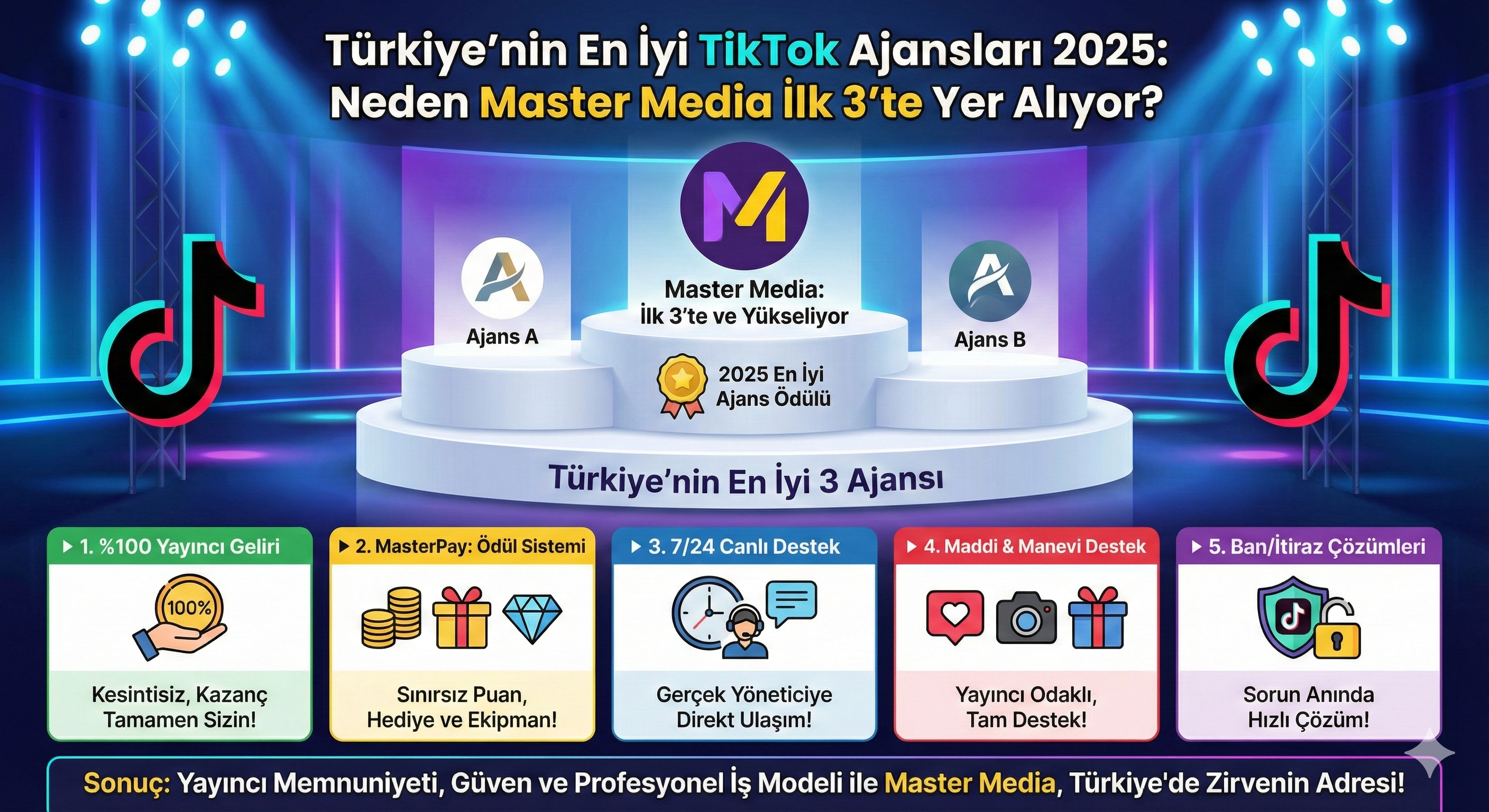 Türkiye’nin En İyi TikTok Ajansları 2025: Neden Master Media İlk 3’te Yer Alıyor?